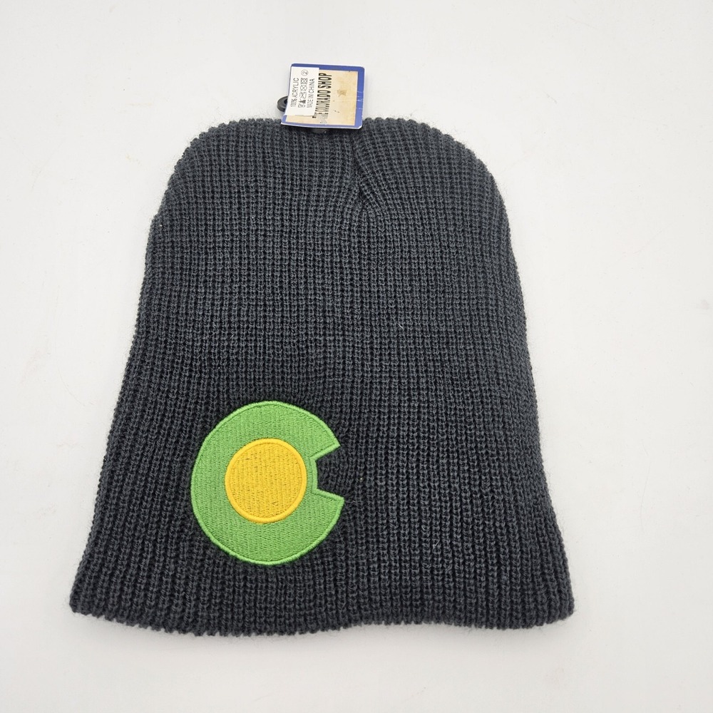 Colorado Shop Gray and Green Beanie With‎ Colorado Logo One Size Fits Most New
